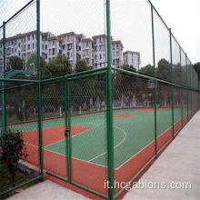 Fence a catena rivestita in PVC galvanizzata calda
